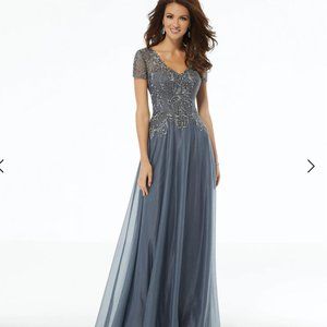 Like New - MGNY Size 22 Graphite Mother of Bride/Groom Dress